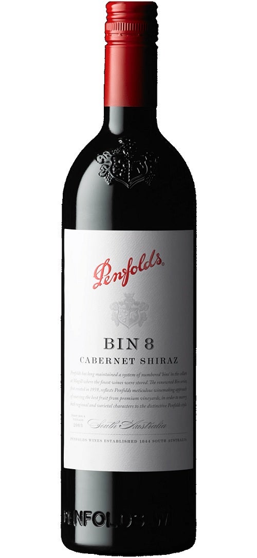 Penfolds Bin 8 Shiraz Cabernet 2018 Wine
